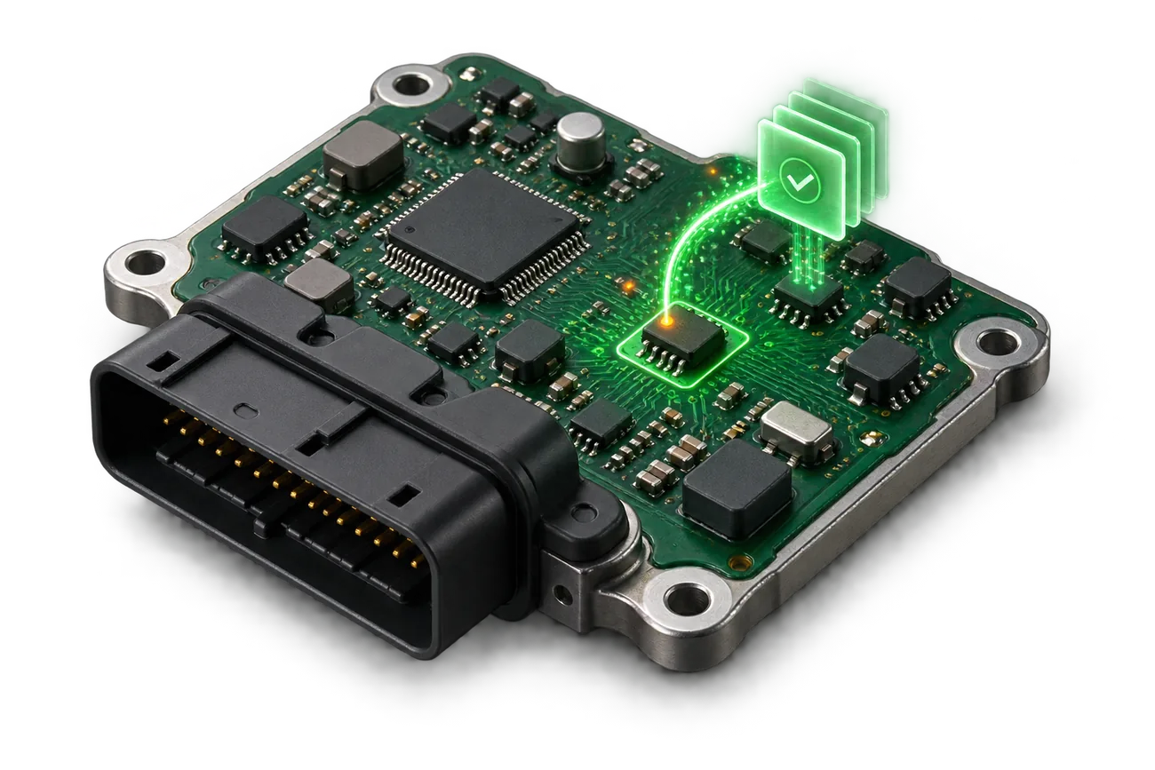 Mémoire EEPROM sur une carte électronique avec sauvegarde des données